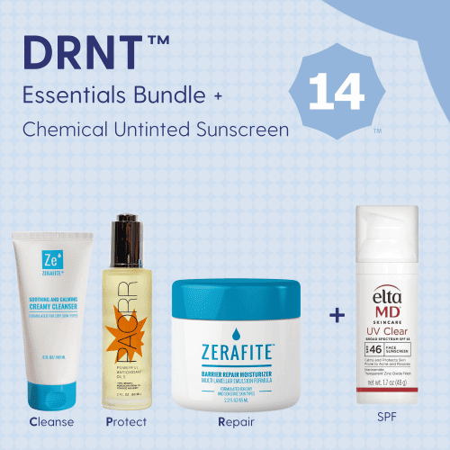 Skin Type Solutions Skincare Bundle Chemical Untinted Sunscreen DRNT 14 - Essentials Bundle - Skin Type Solutions