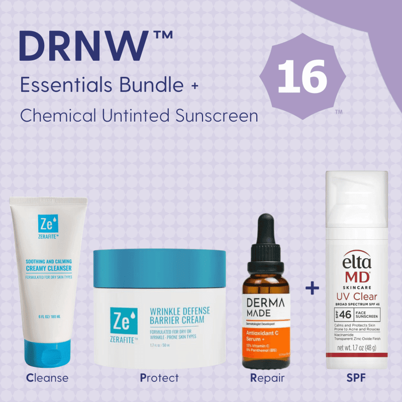 Skin Type Solutions Skincare Bundle Chemical Untinted Sunscreen DRNW 16 - Essentials Bundle - Skin Type Solutions