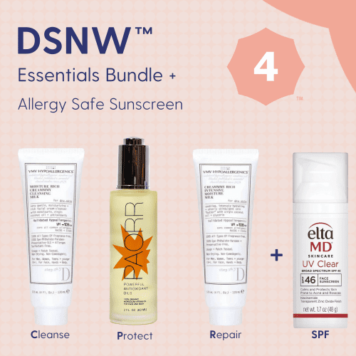 Skin Type Solutions Skincare Bundle Allergy Safe Sunscreen DSNW 4 Allergic - Essentials Bundle - Skin Type Solutions