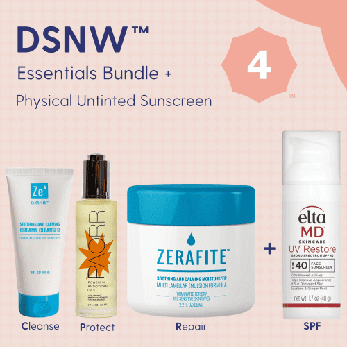 Skin Type Solutions Skincare Bundle Physical Untinted Sunscreen DSNW 4 Stinging - Essentials Bundle - Skin Type Solutions