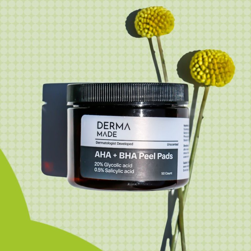 Derma made AHA BHA Peel Pads BG photo