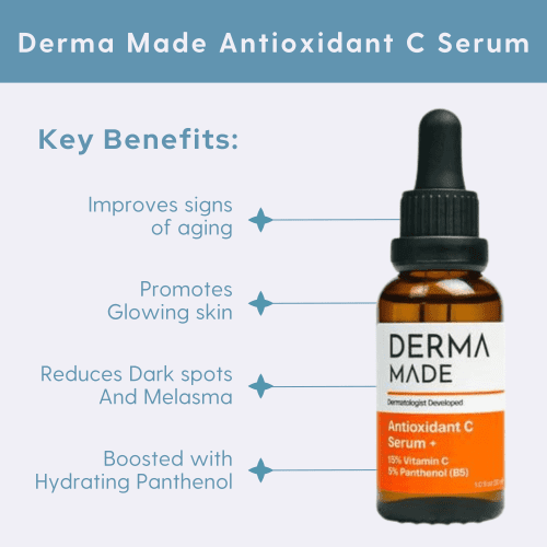 Derma made Antioxidant C serum key benefits