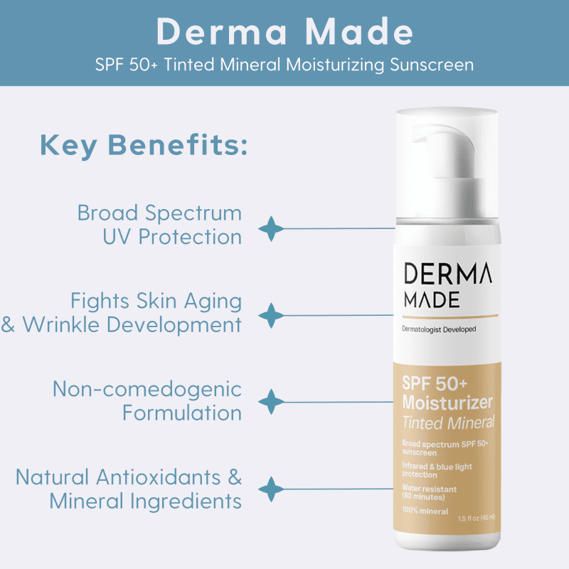 Derma made tinted spf 50 key benefits