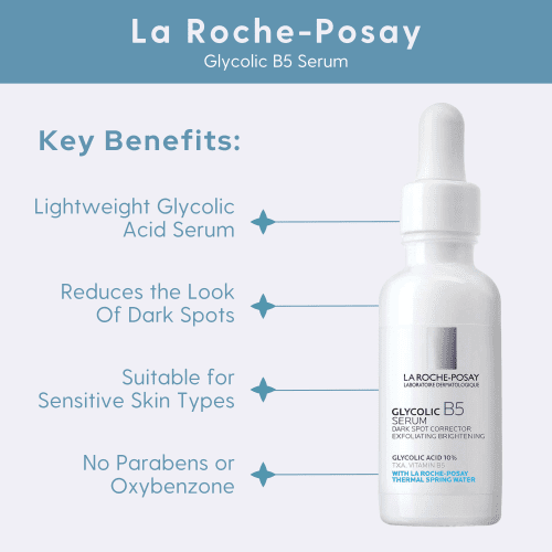 La Roche posay glycolic B5 serum key benefits