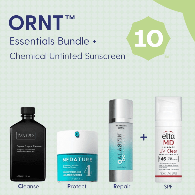 Skin Type Solutions Skincare Bundle Chemical Untinted Sunscreen ORNT 10 - Essentials Bundle - Skin Type Solutions