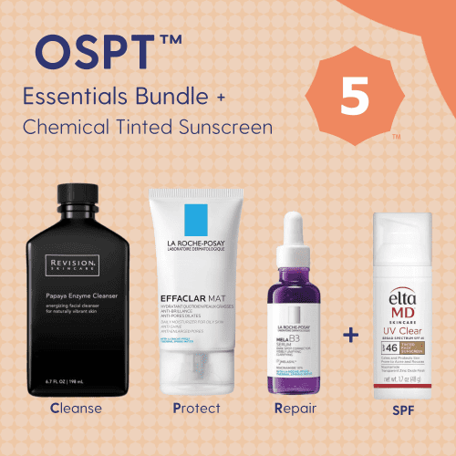 Skin Type Solutions Skincare Bundle Chemical Tinted Sunscreen OSPT 5 Acne - Essentials Bundle - Skin Type Solutions