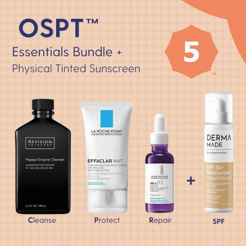 Skin Type Solutions Skincare Bundle Physical Tinted Sunscreen OSPT 5 Acne - Essentials Bundle - Skin Type Solutions