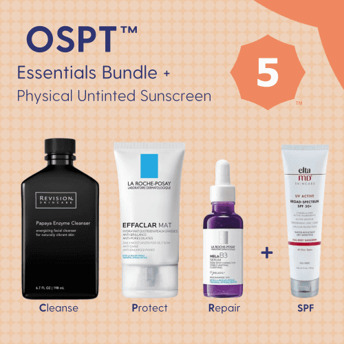 Skin Type Solutions Skincare Bundle Physical Untinted Sunscreen OSPT 5 Acne - Essentials Bundle - Skin Type Solutions