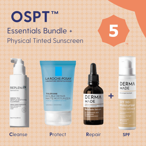 Skin Type Solutions Skincare Bundle Physical Tinted Sunscreen OSPT 5 Stinging - Essentials Bundle - Skin Type Solutions