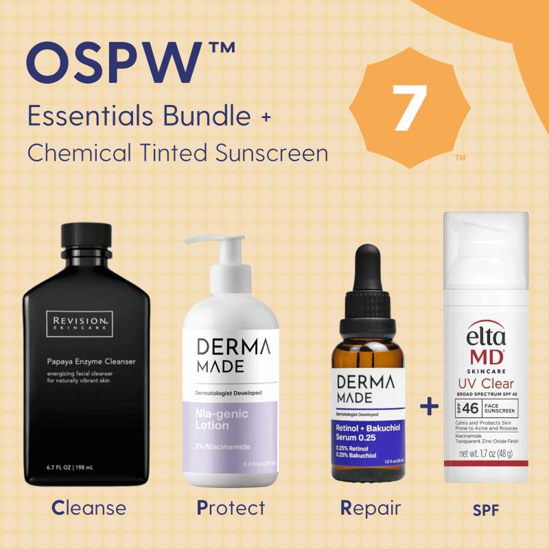 Skin Type Solutions Skincare Bundle Chemical Tinted Sunscreen OSPW 7 Acne - Essentials Bundle - Skin Type Solutions