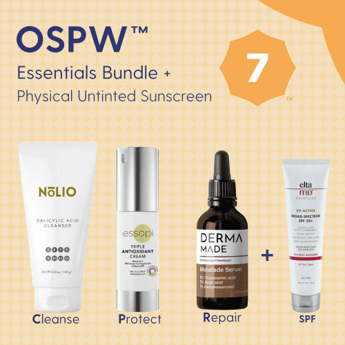 Skin Type Solutions Skincare Bundle Physical Untinted Sunscreen OSPW 7 Redness - Essentials Bundle - Skin Type Solutions