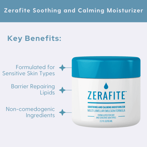 Zerafite Soothing and calming moisturizer key benefits