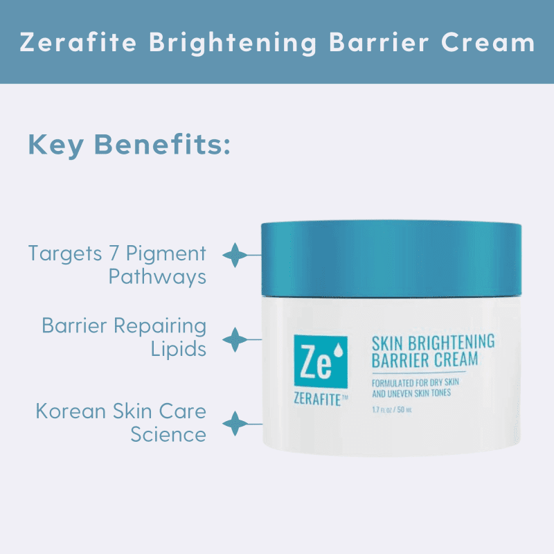 Zerafite skin brightening barrier cream key benefits