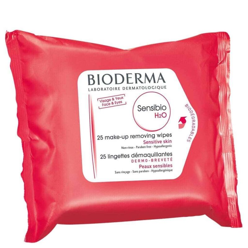 Bioderma Makeup Remover 25 Wipes Bioderma Sensibio H2O Wipes - Skin Type Solutions