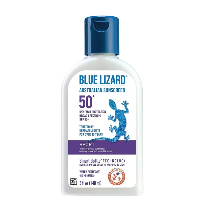 Blue Lizard Facial Sunscreen 5.0 oz. Bottle Blue Lizard Australian Sport Mineral-Based Sunscreen SPF 50+ - Skin Type Solutions