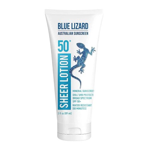 Blue Lizard Body Sunscreen 3 oz. Tube Blue Lizard Australian Sheer Mineral Sunscreen Body Lotion SPF 50+ - Skin Type Solutions