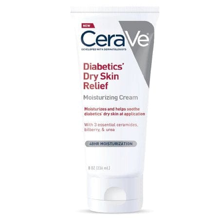 Cerave Body Moisturizer 8 fl. oz. CeraVe Diabetics' Dry Skin Relief Moisturizing Cream - Skin Type Solutions