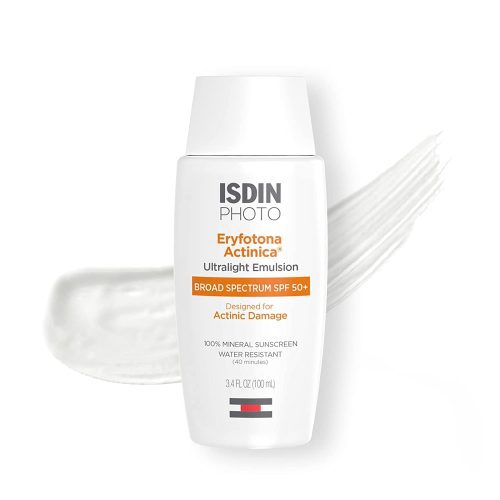 ISDIN Facial Sunscreen 3.4 fl. oz. ISDIN Eryfotona Actinica Ultralight Emulsion SPF 50+ - Skin Type Solutions