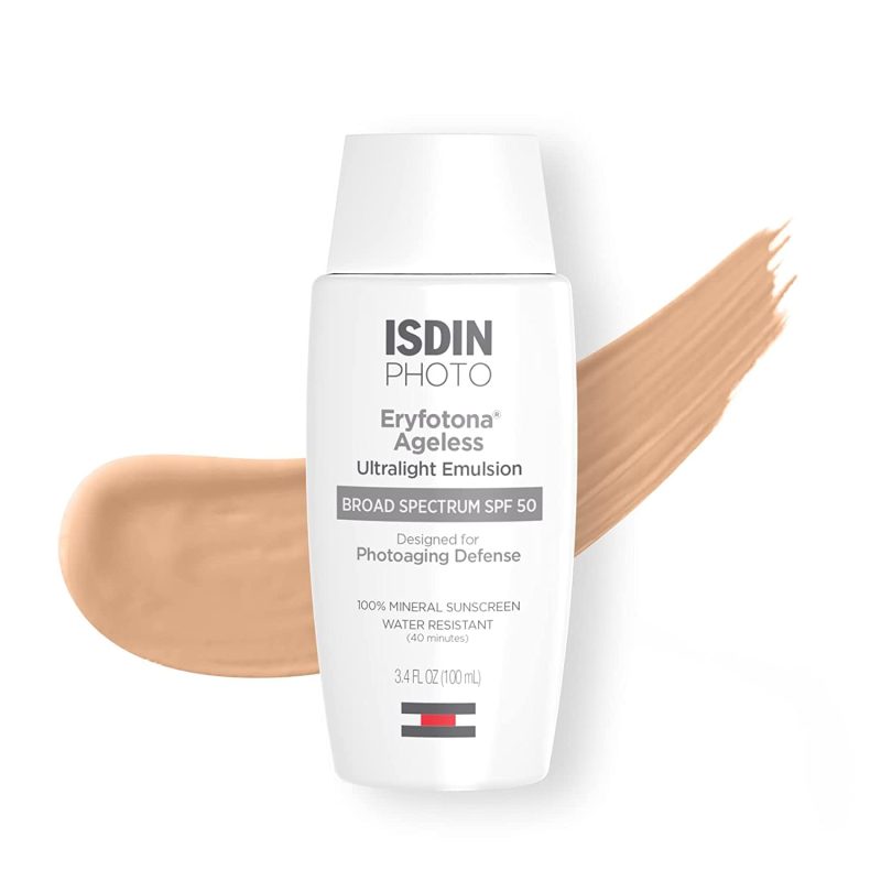 ISDIN Facial Sunscreen 3.4 fl. oz. ISDIN Eryfotona Ageless Tinted Mineral Sunscreen SPF 50 - Skin Type Solutions