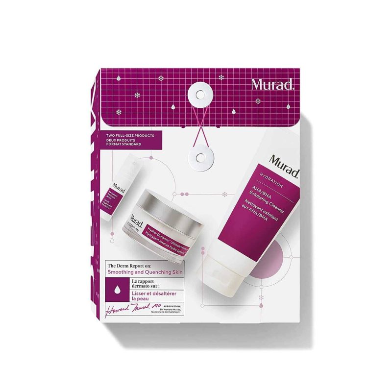 murad the derm report on smoothing quenching skin Murad shop at skin type solutions