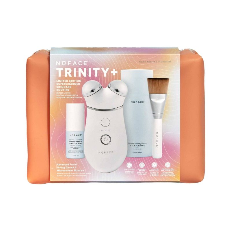 nuface trinity supercharged skincare routine limited edition spring gift set 509 value NuFACE shop at skin type solutions