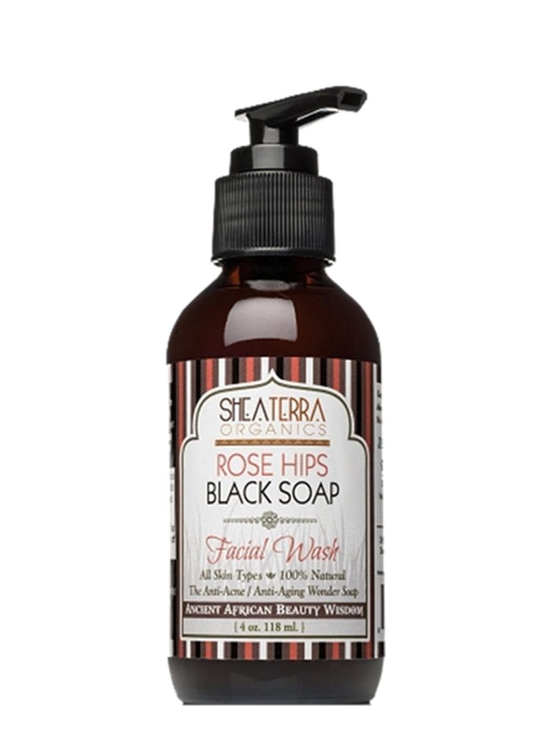 Shea Terra Face & Body Treatment Shea Terra Rose Hips & Black Soap Deep Pore Facial Wash - Skin Type Solutions