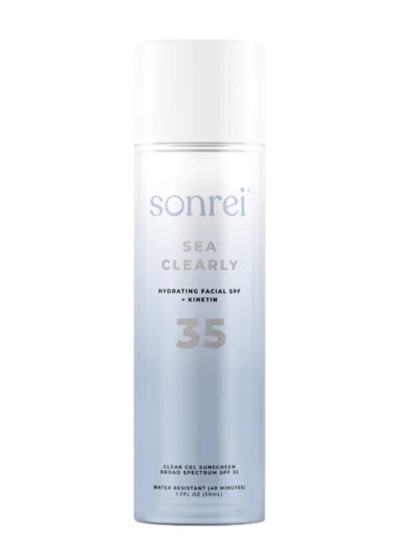 Sonrei Facial Sunscreen 1.7 oz. Sonrei Sea Clearly Hydrating Facial SPF 35 + Kinetin Clear Sunscreen Gel Primer - Skin Type Solutions