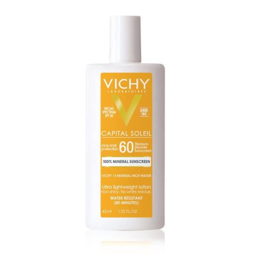 Vichy Facial Sunscreen 45ml Vichy Capital Soleil Tinted 100% Mineral Sunscreen SPF 60 - Skin Type Solutions